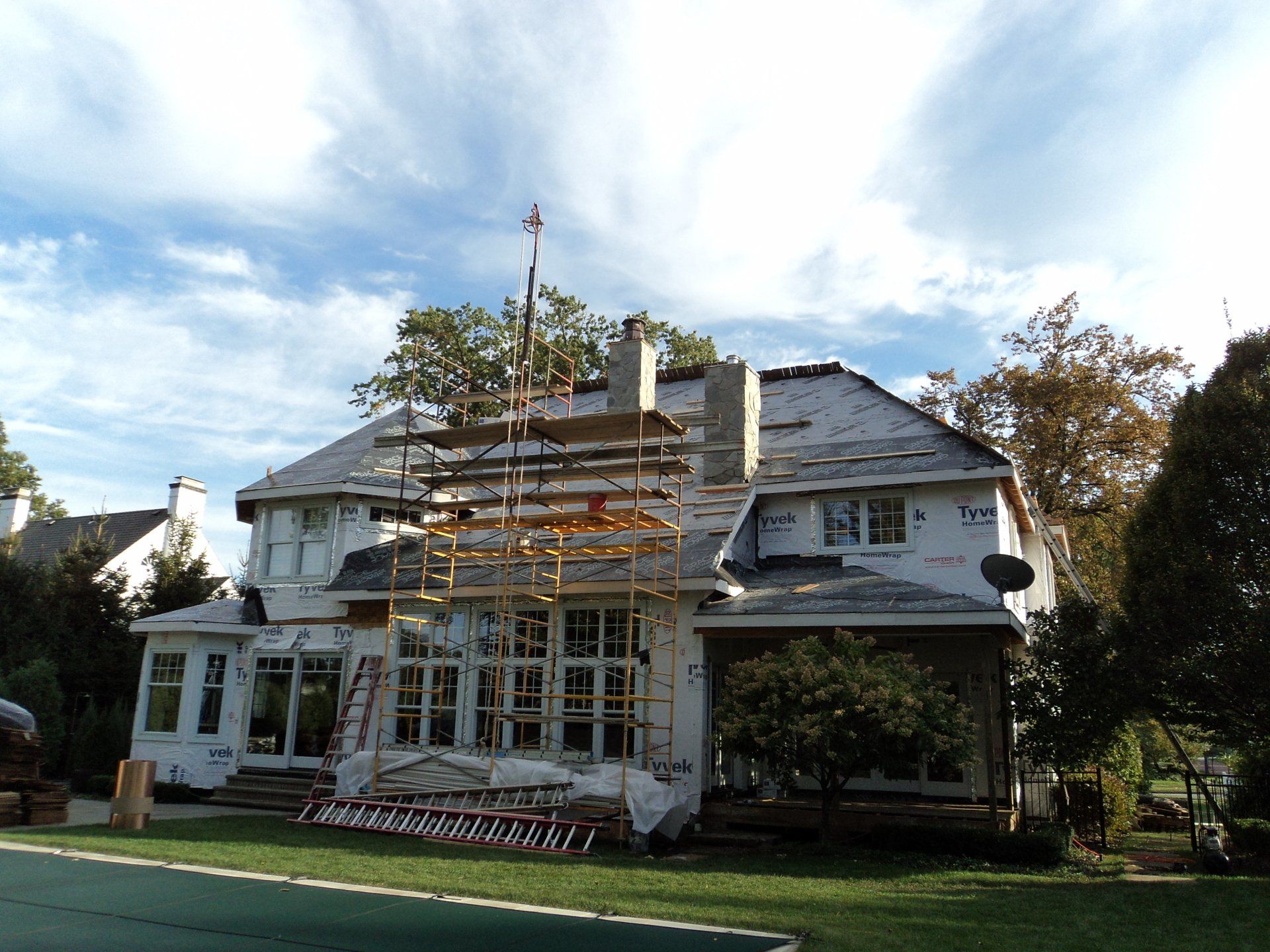 Entire Wood Shingle Roof Installation