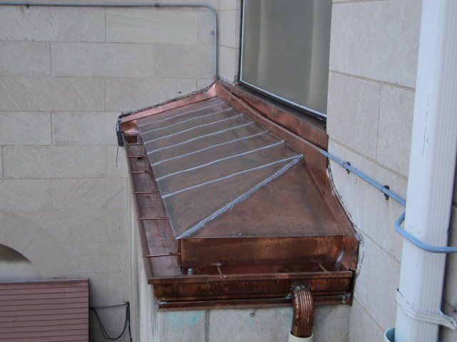 St. Elizabeth Church: Copper Rooftop with Gutter System