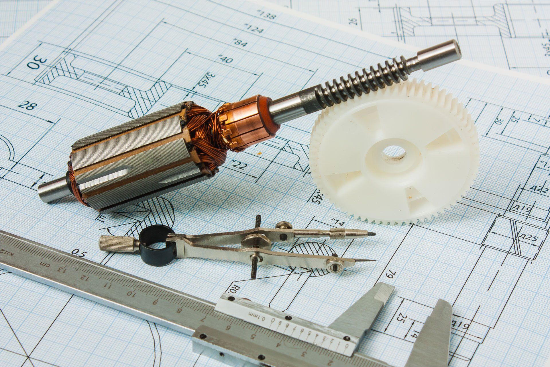 Rappresentazione servizio di progettazione e riparazione di motori elettrici