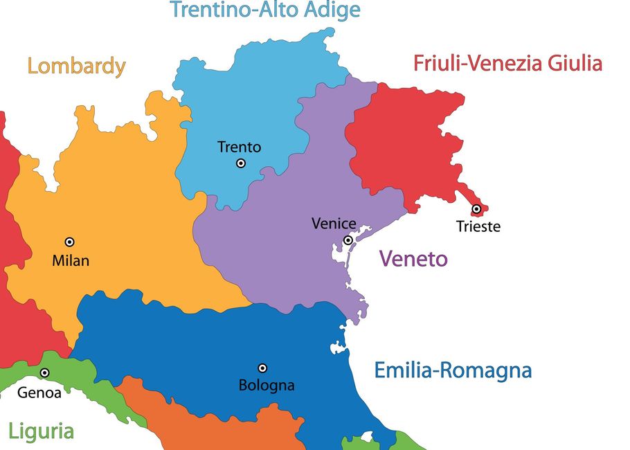 regioni italiane in cui è presente la ditta