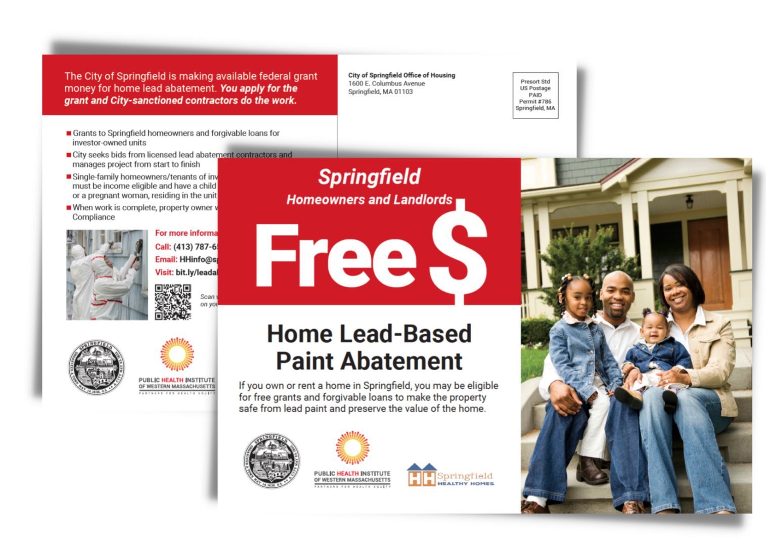 Postcard Mailer to Springfield Homeowners and Landlords