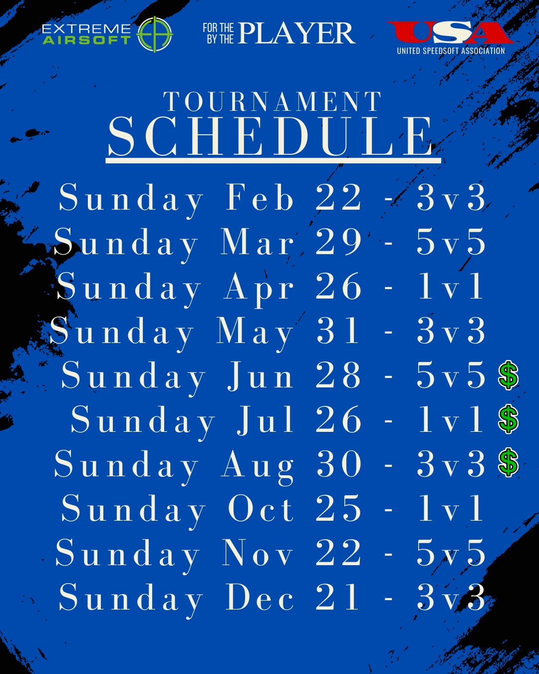 USA Tournament Dates