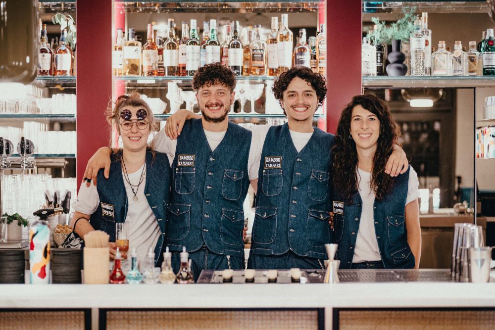 the cocktail bar staff