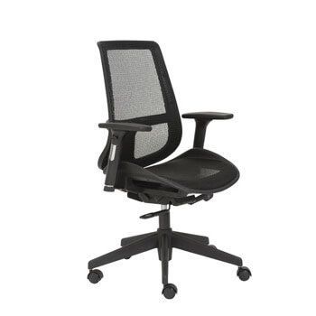 Vahn Office Chair in Black with Black Base