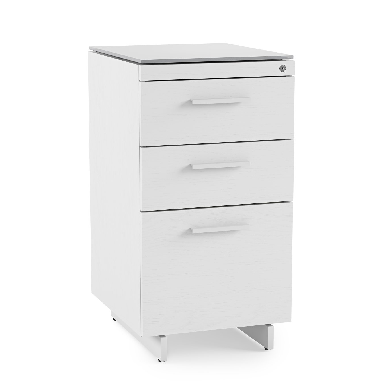 6414 White 3-Drawer File Cabinet