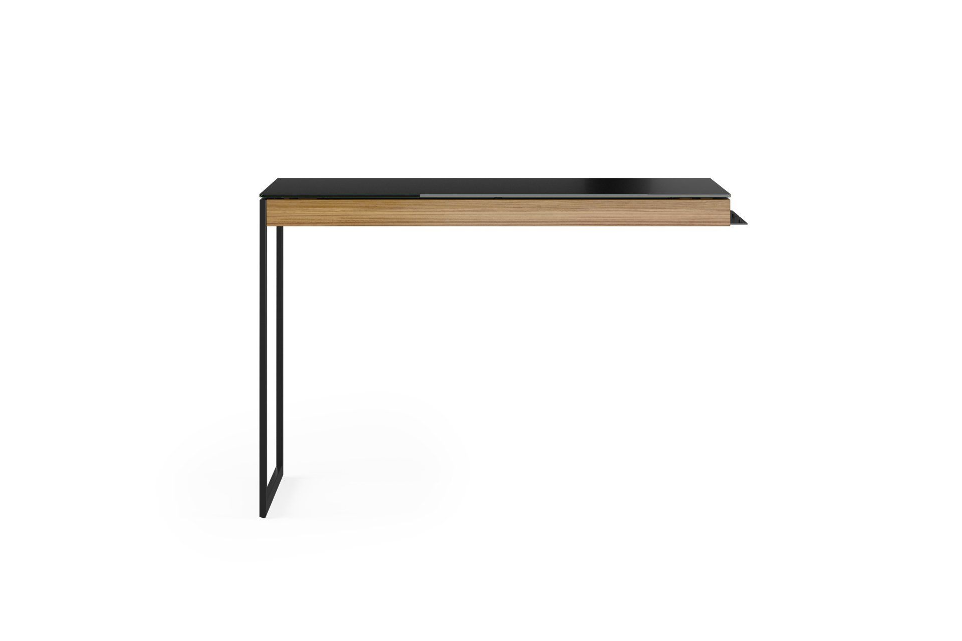 sequel-20-6112-modern-home-office-black-glass-top-desk-return