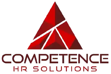 Red triangle logo for Competence HR Solutions.