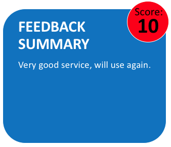 Five Star Service - Thanks.
