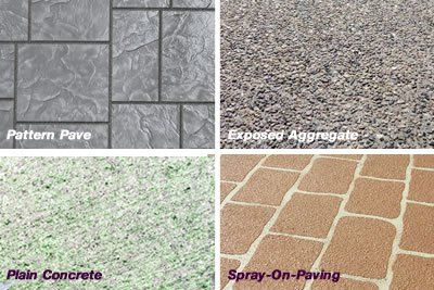 Concrete sealing options for different decorative concrete surfaces.