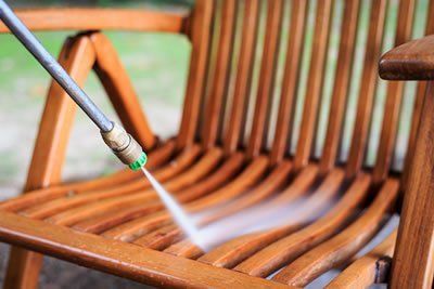 Pressure cleaning of outdoor furniture, pots, garden walls, fountains and more will rejuvenate the outdoors of your property.