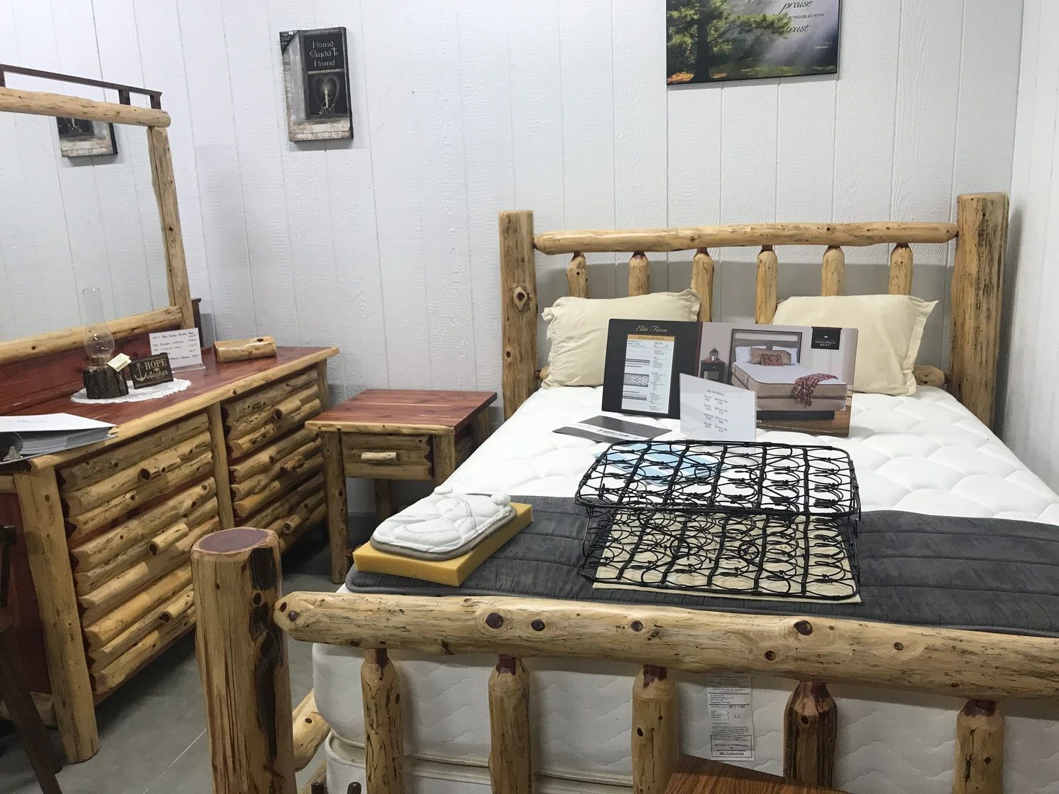 Wooden Bed — Pleasureville, KY — Schrock's Country Kitchens & Furniture
