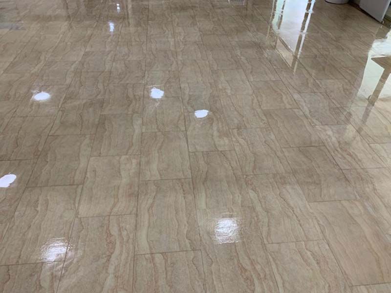 A Close Up of a Tiled Floor in a Room — The Tile & Stone Specialists in Nambour, QLD