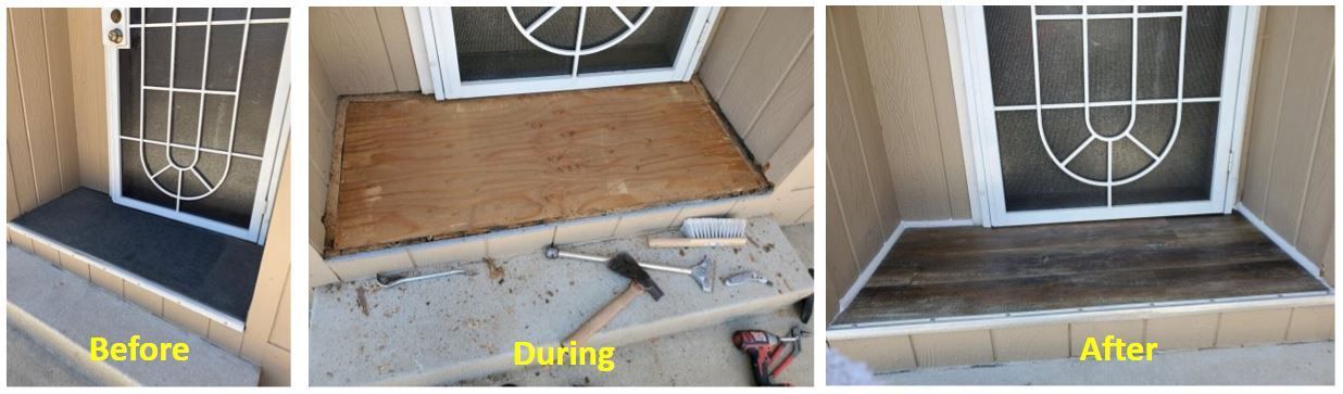 poway porch repair flooring