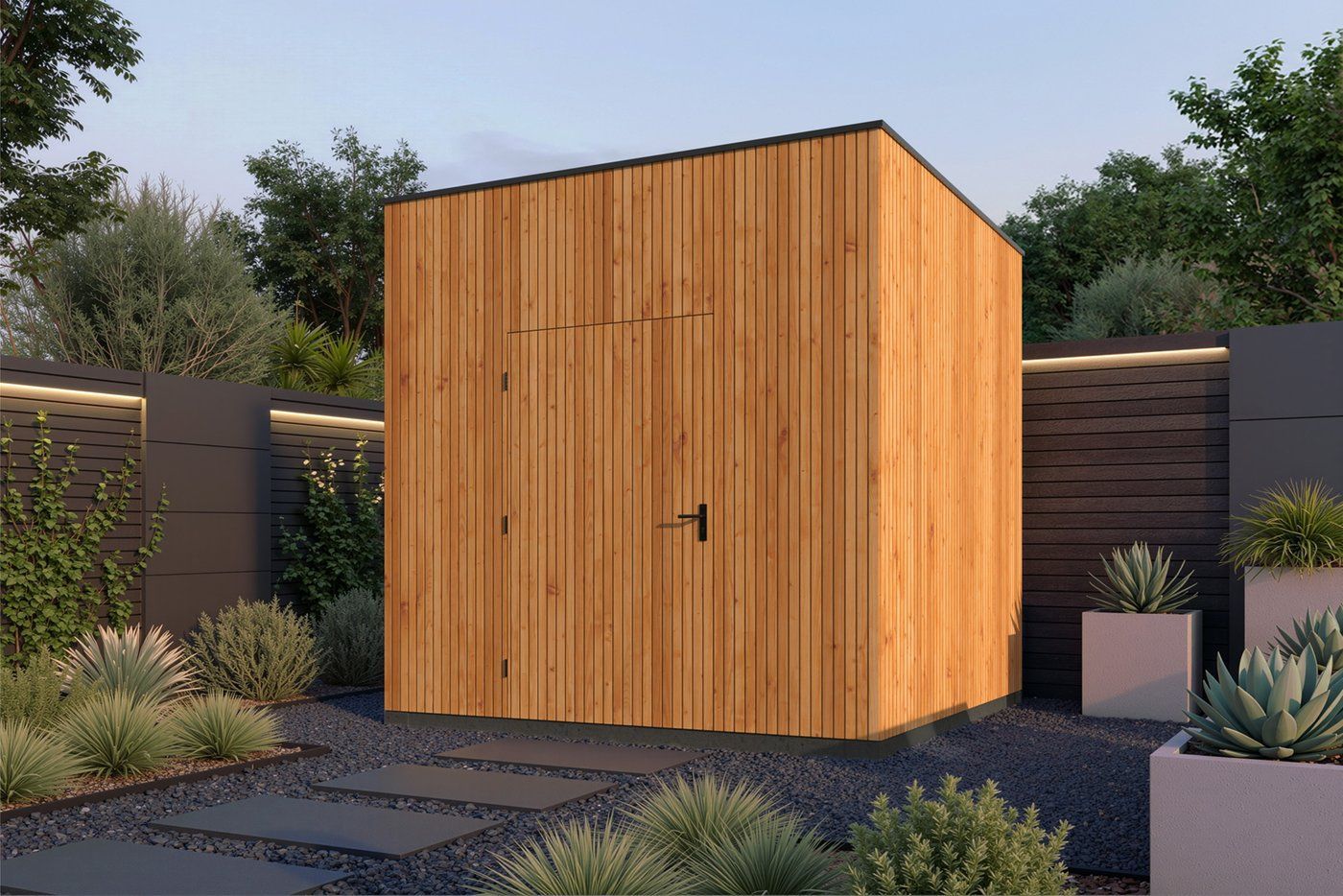 Tuinhuis KubeLine Onbehandeld 280x280cm