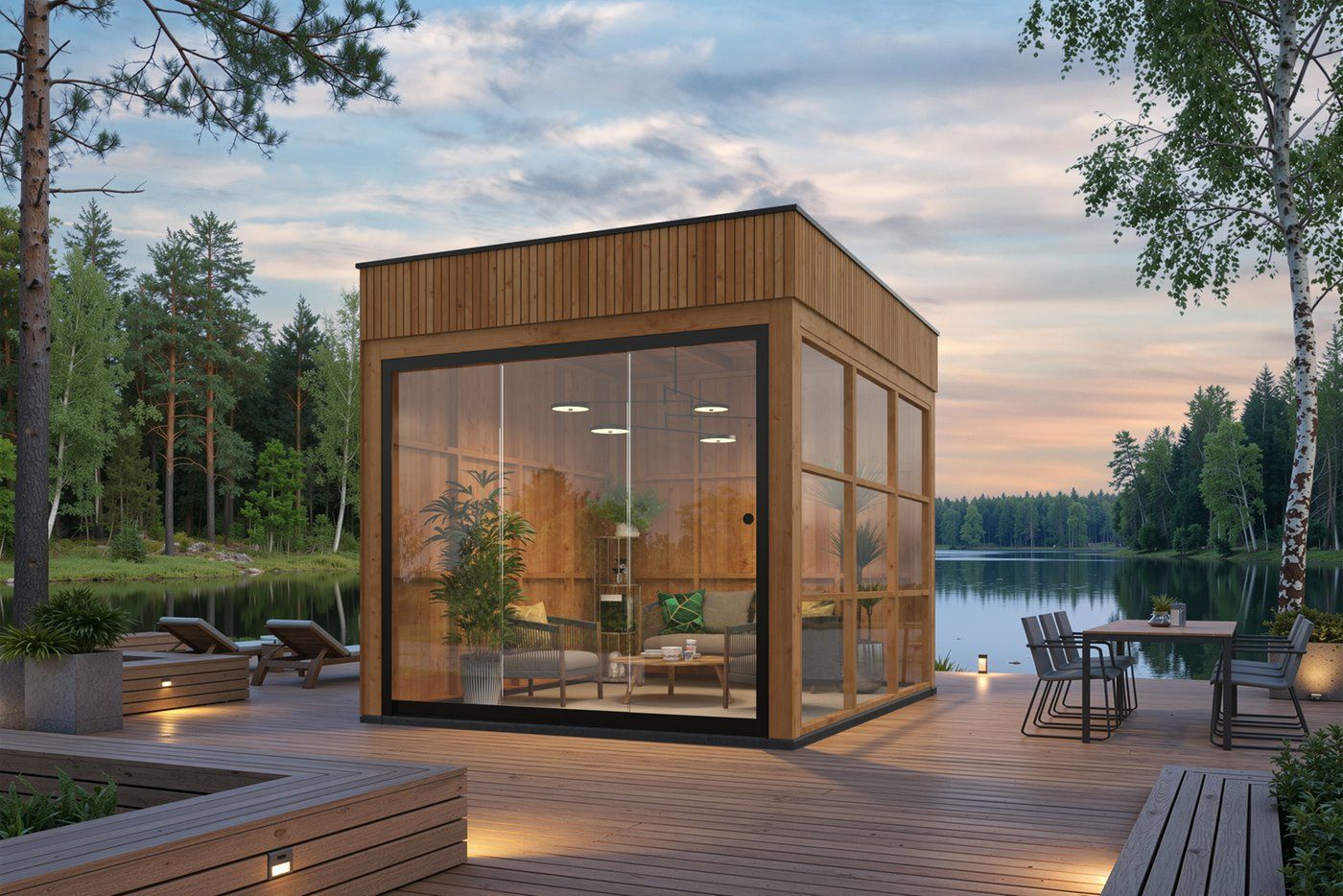 Tuinhuis Kubeline Onbehandeld 280x380cm