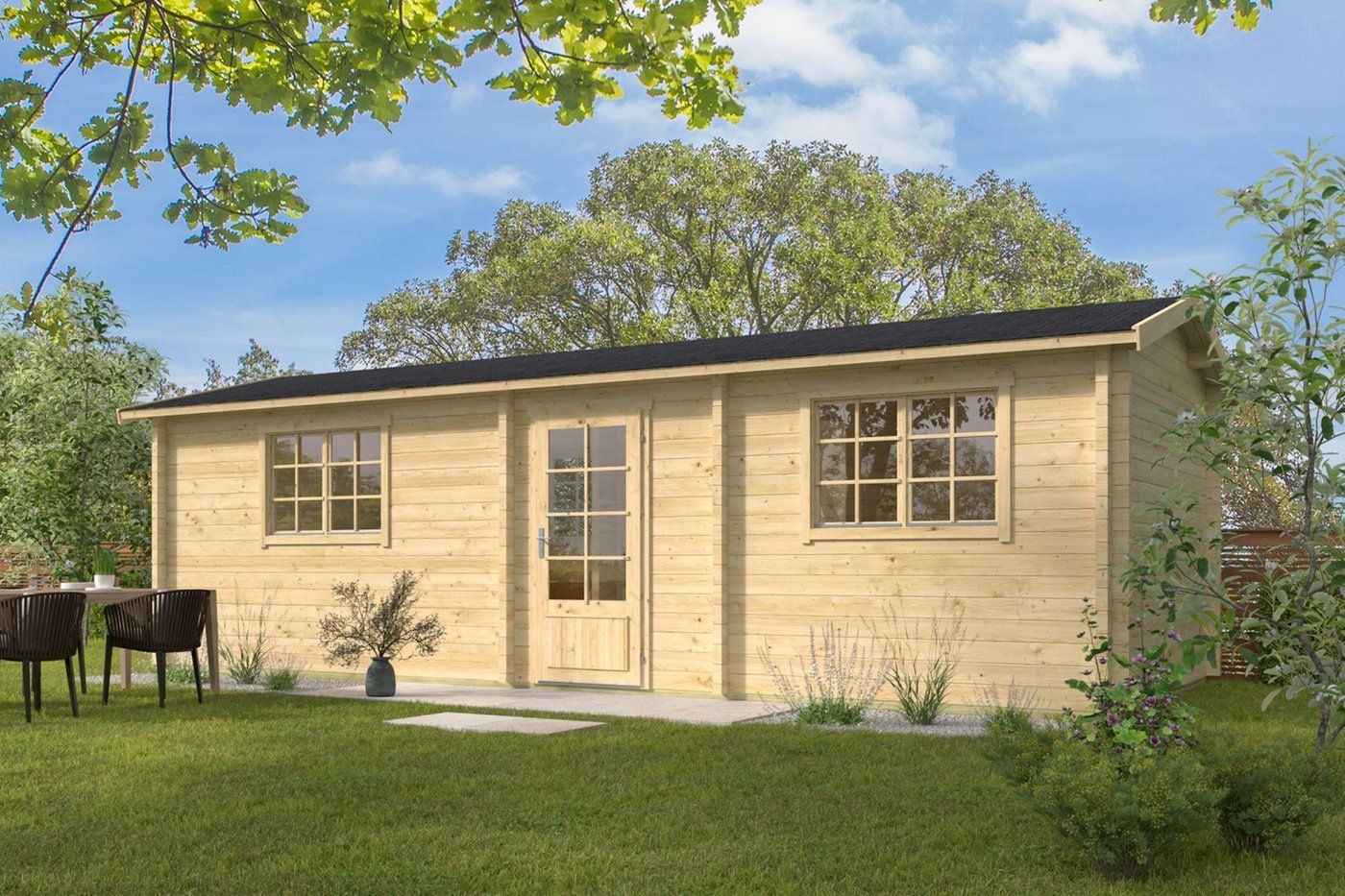 Blokhut Ava Onbehandeld 844x347x270cm