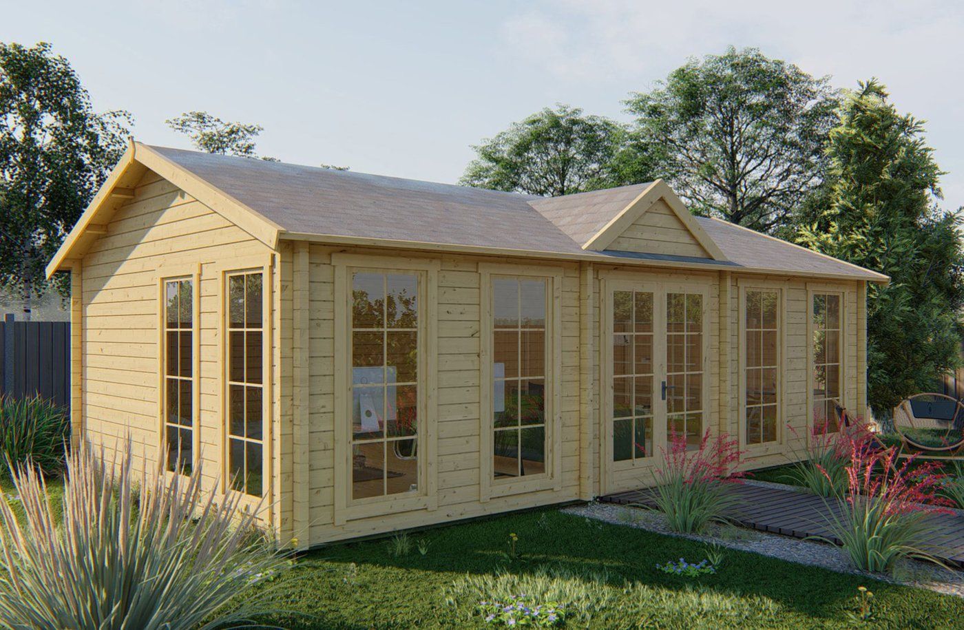 Blokhut Dunmore Onbehandeld 820x520x331cm