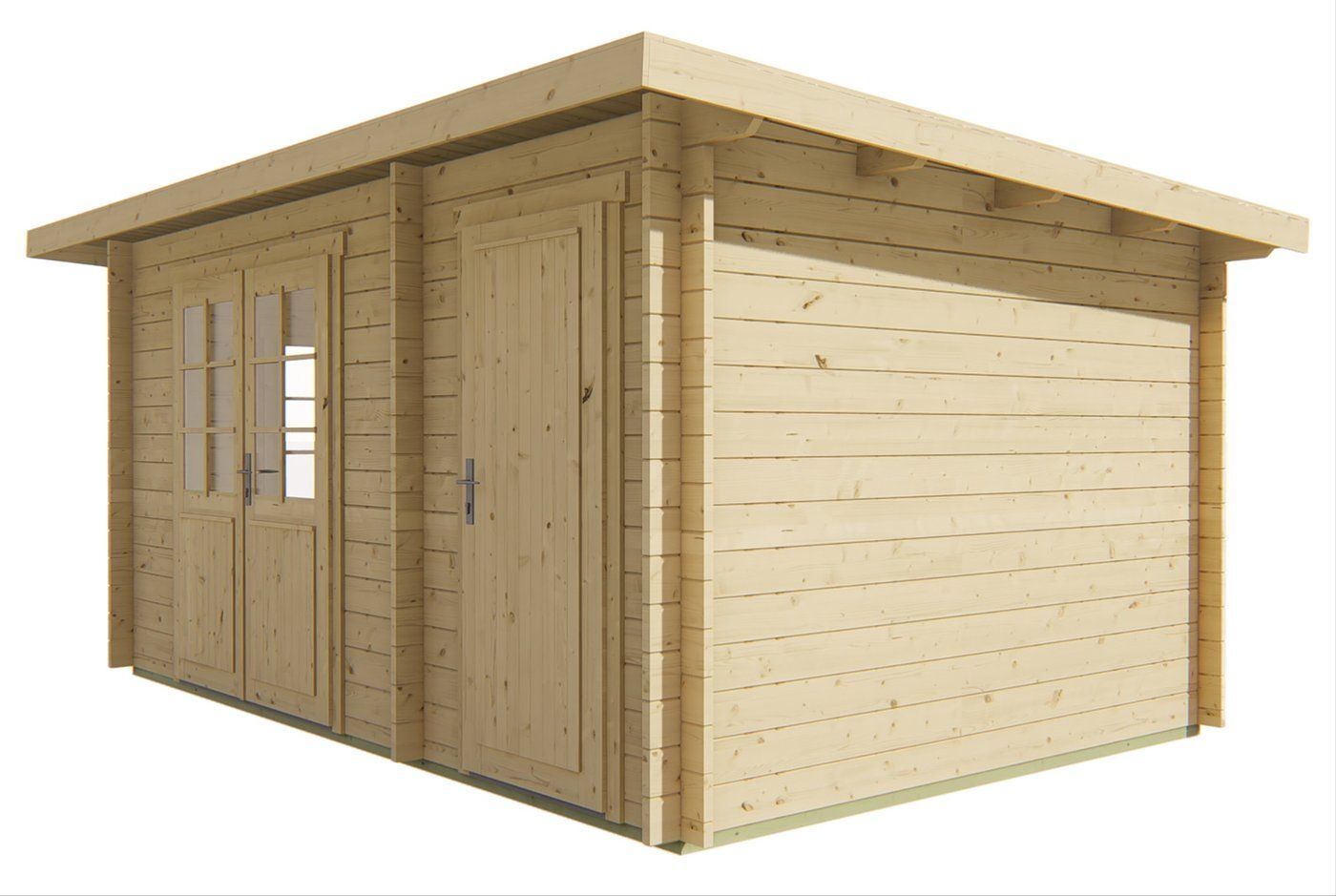 Blokhut Santander Onbehandeld 312x450x216cm