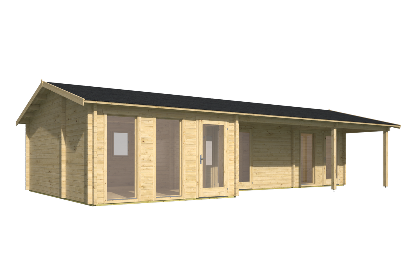 Blokhut Letterkenny Onbehandeld 1120x595x304cm