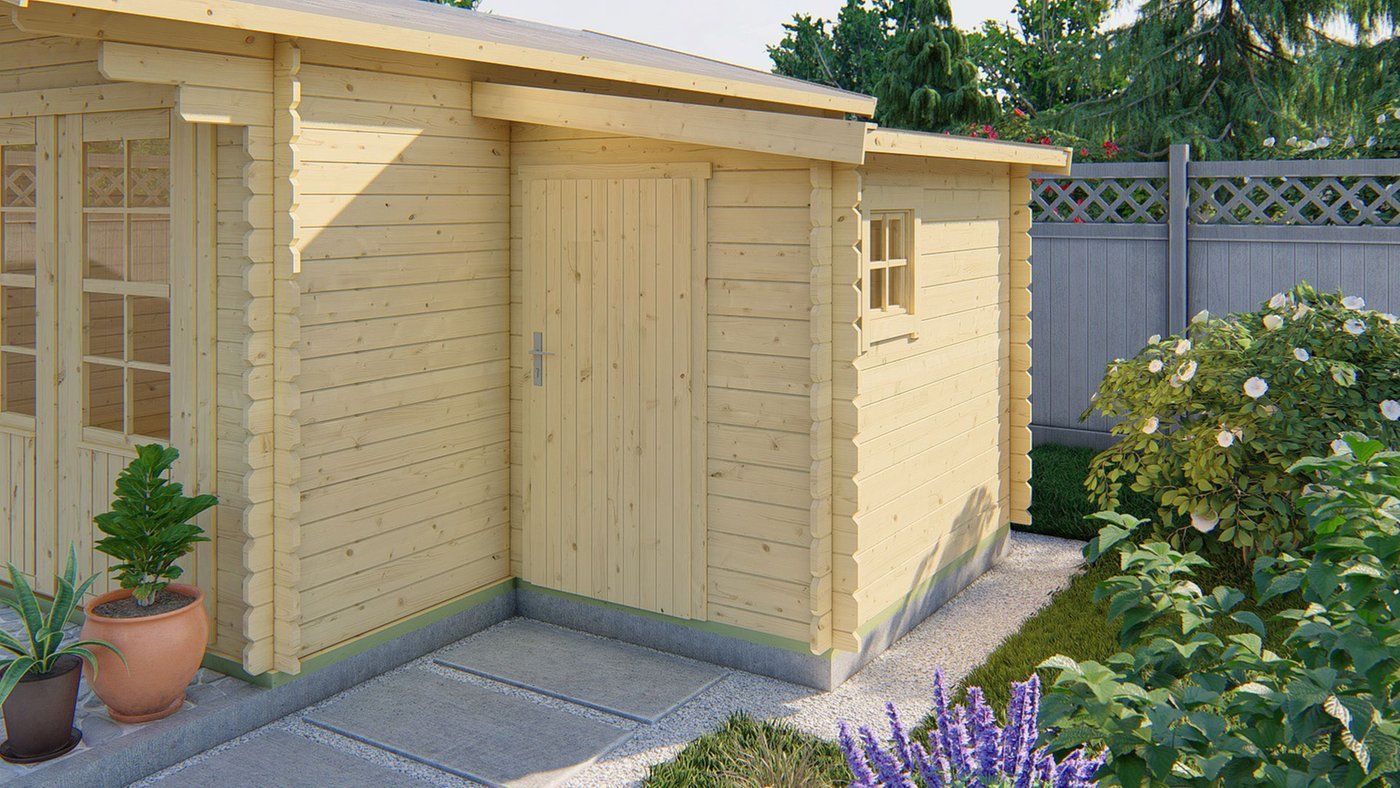 Blokhut Toilet kit Annexe Onbehandeld 190x220x199cm