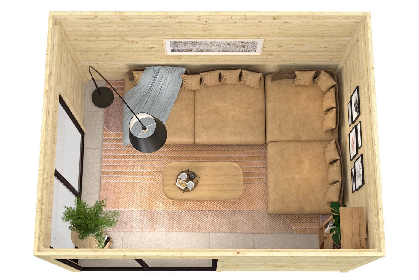 Tuinhuis Rico Onbehandeld 400x300cm