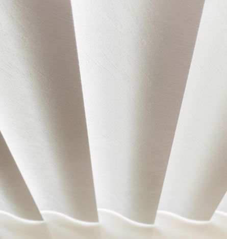White, Pleated Fabric Folds, Casting Shadows — GV Blinds in Shepparton, VIC
