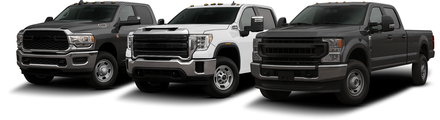 Dodge, Ford, and Chevy Trucks