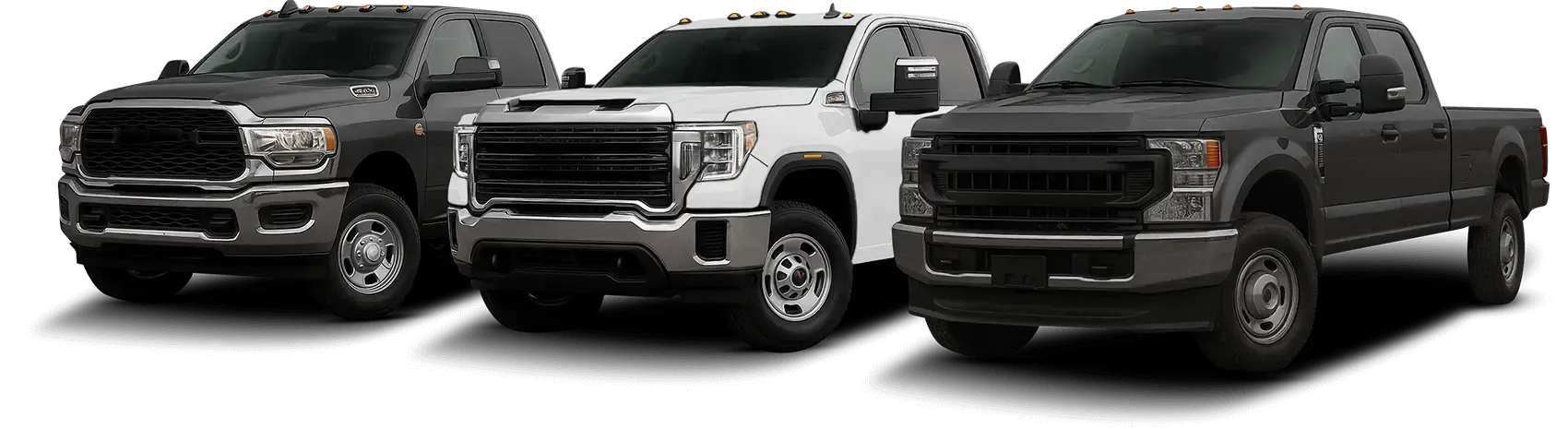 Dodge, Ford, and Chevy Trucks