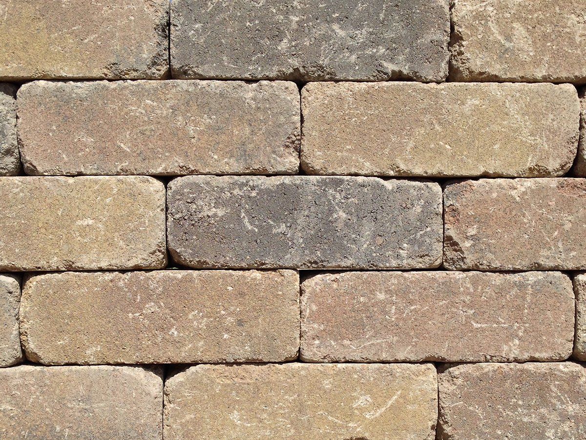 Tan Brown Charcoal Roman Stone — Bricks in South San Francisco, CA