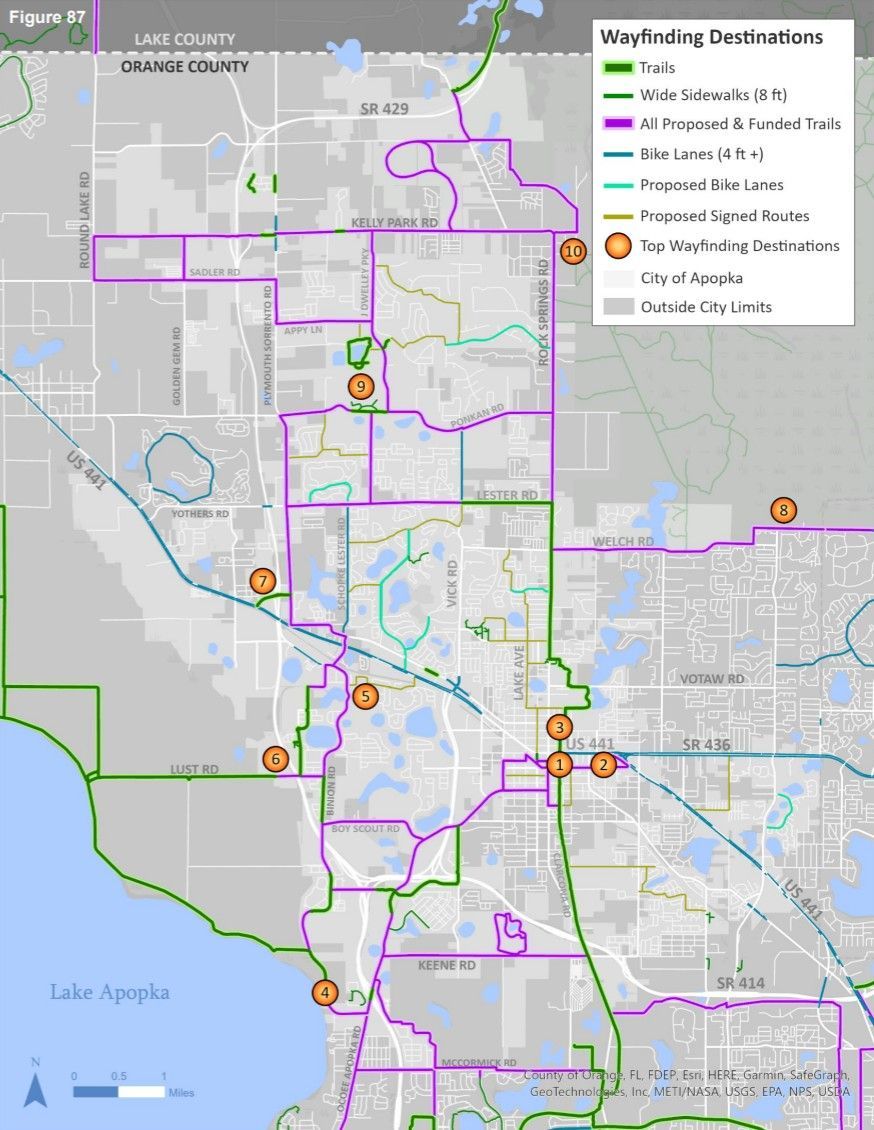 Wayfinding Destinations Map