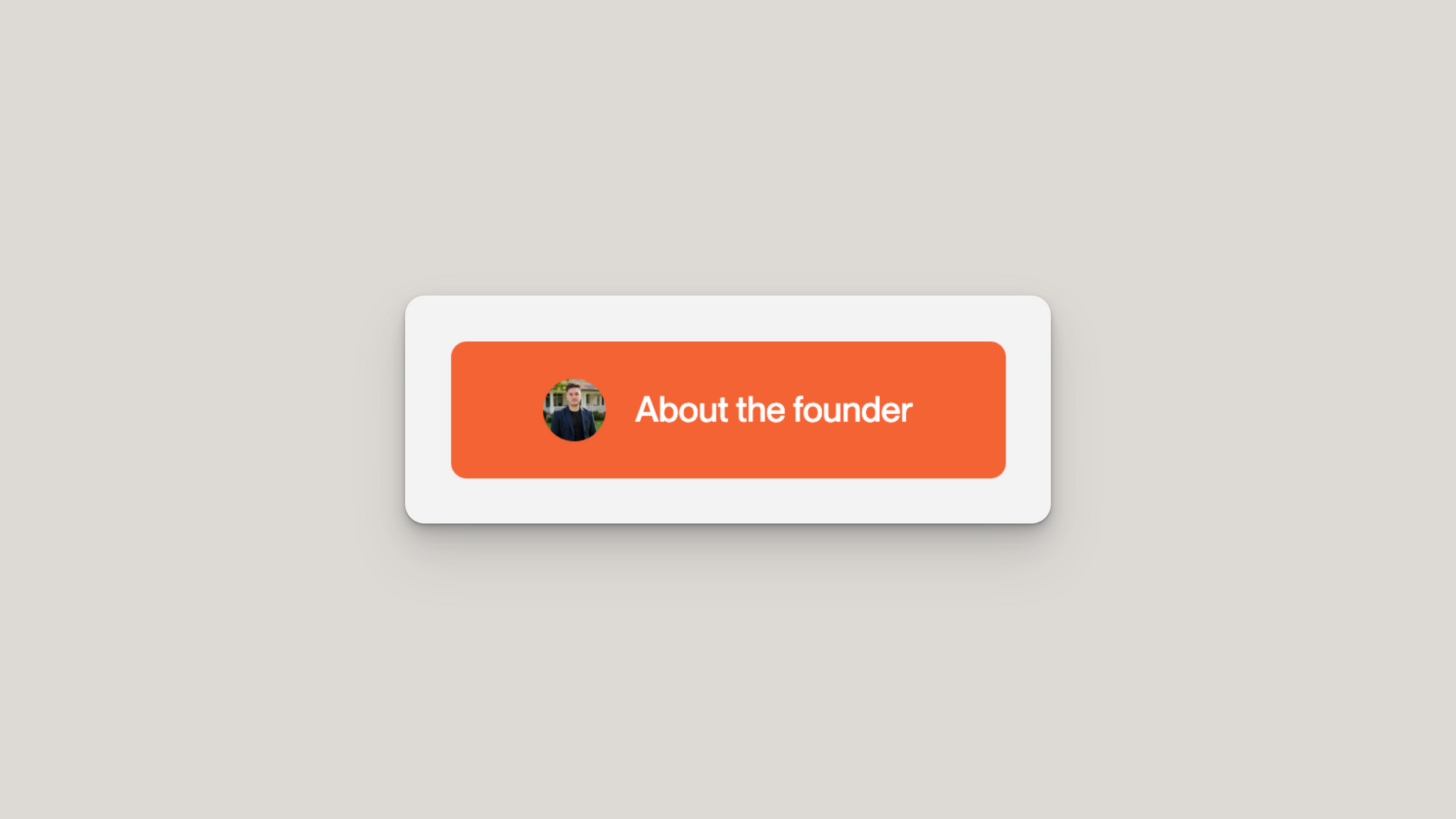 A button with a picture of a man on it is on a colorful background.