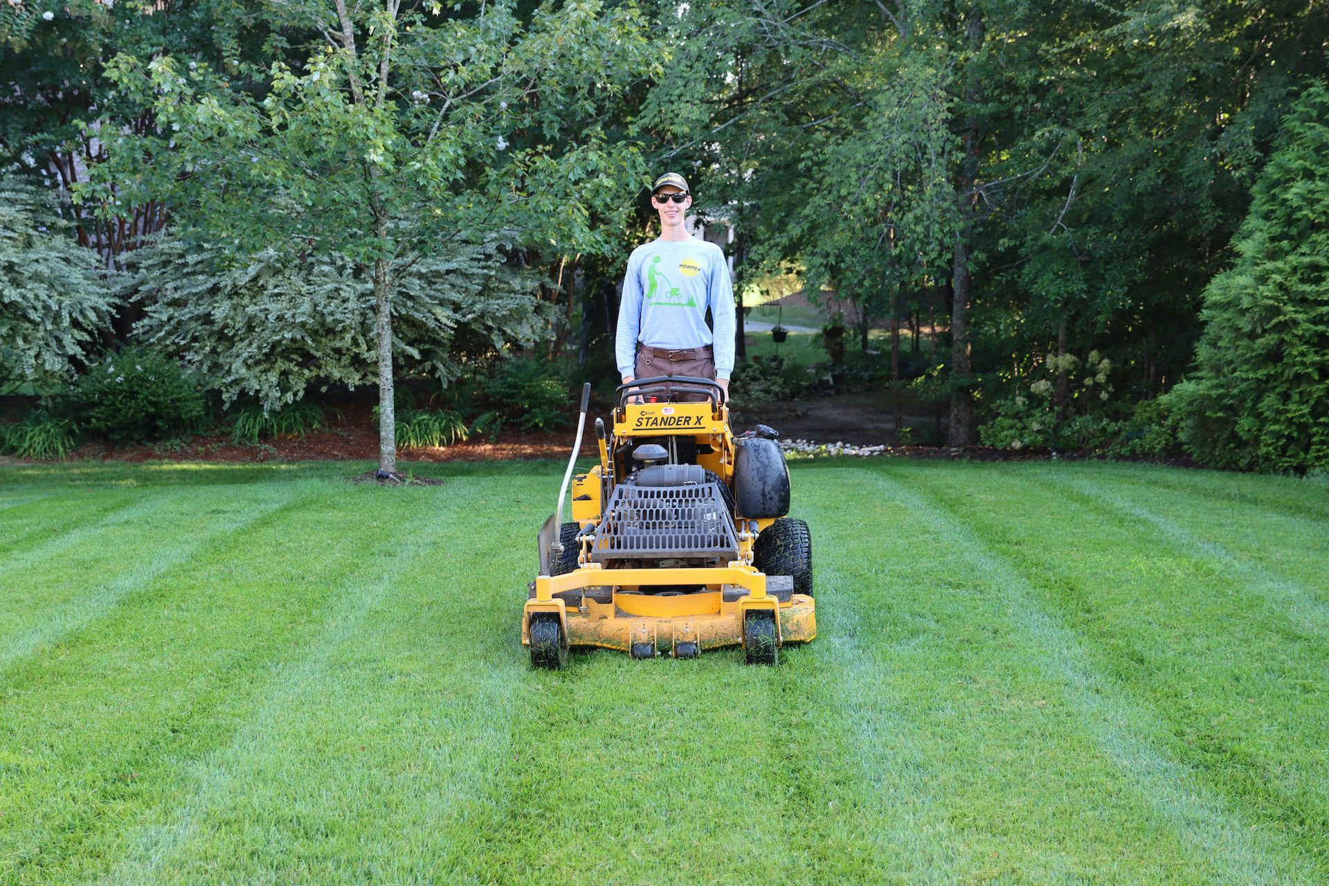 lawn care service on residential property