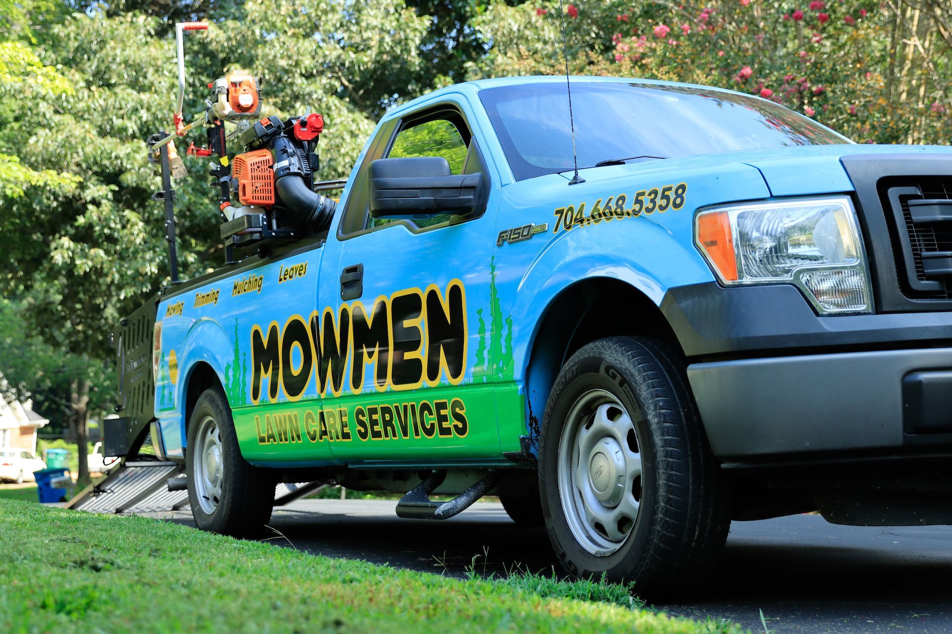 Mowmen truck and equipment