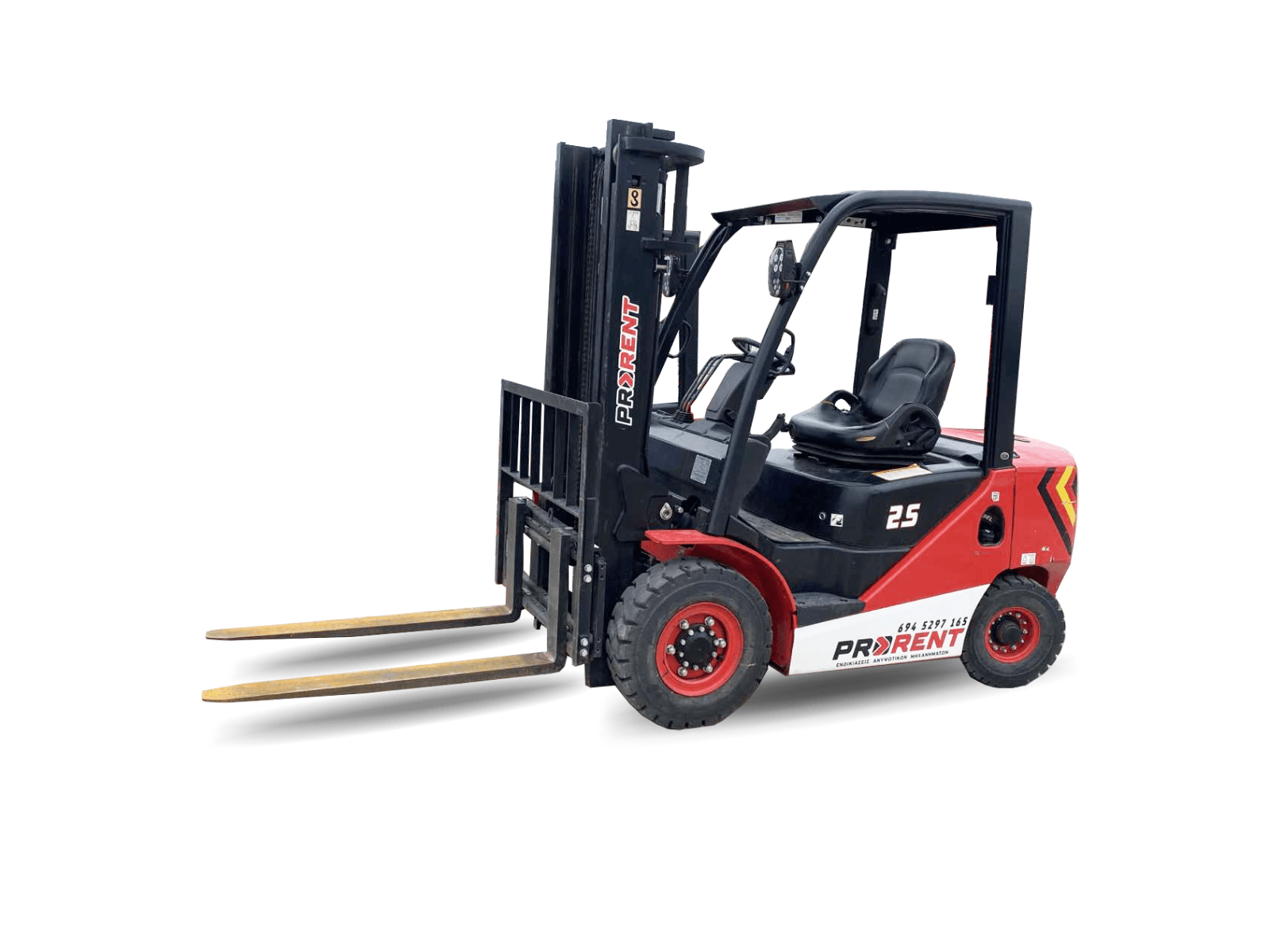 Κόκκινο με μαύρο κλαρκ της PRORENT χωρίς φόντο