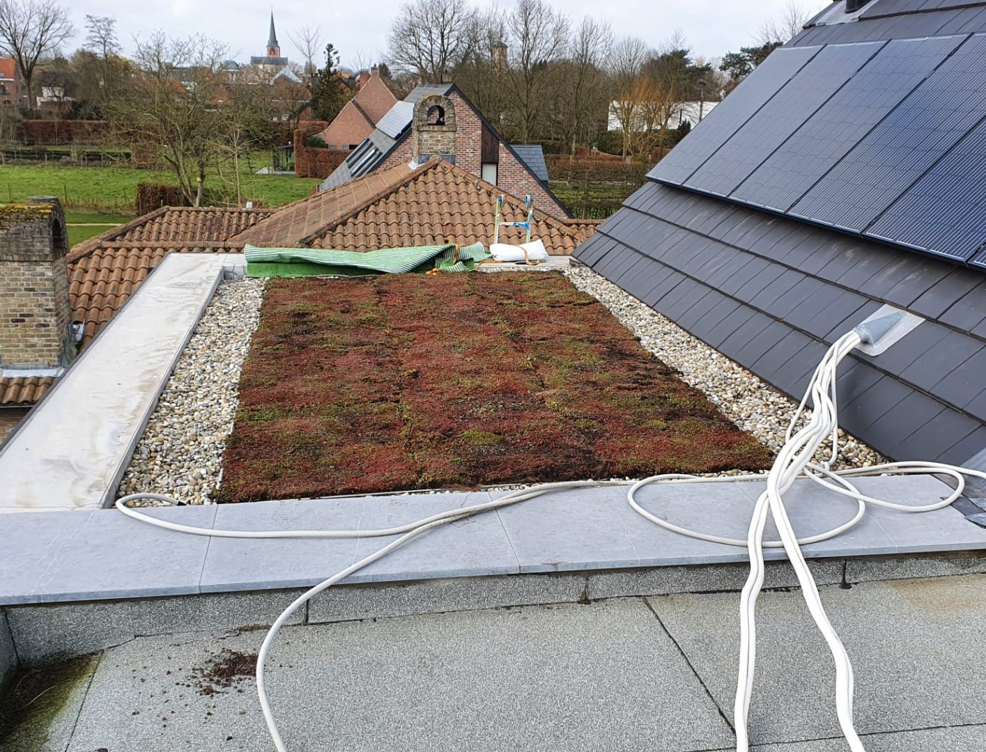Afgewerkt groendak