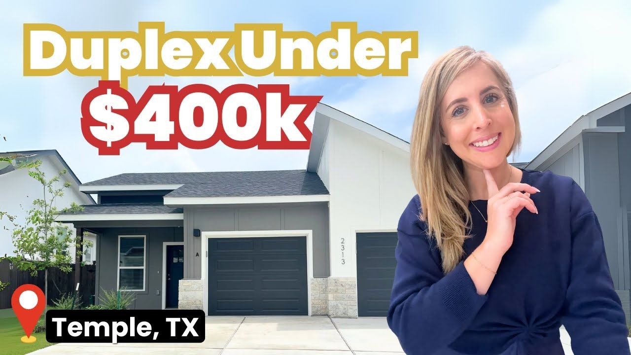 A woman is standing in front of a house in temple texas