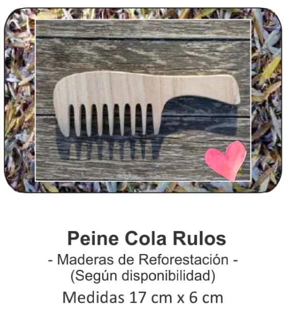 Peines para rulos de madera de reforestación (largos)
