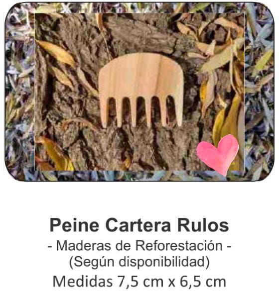 Peines para rulos de madera de reforestación (cortos)
