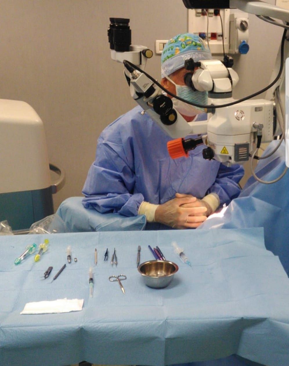 sala operatoria oculista Dott. Peirè