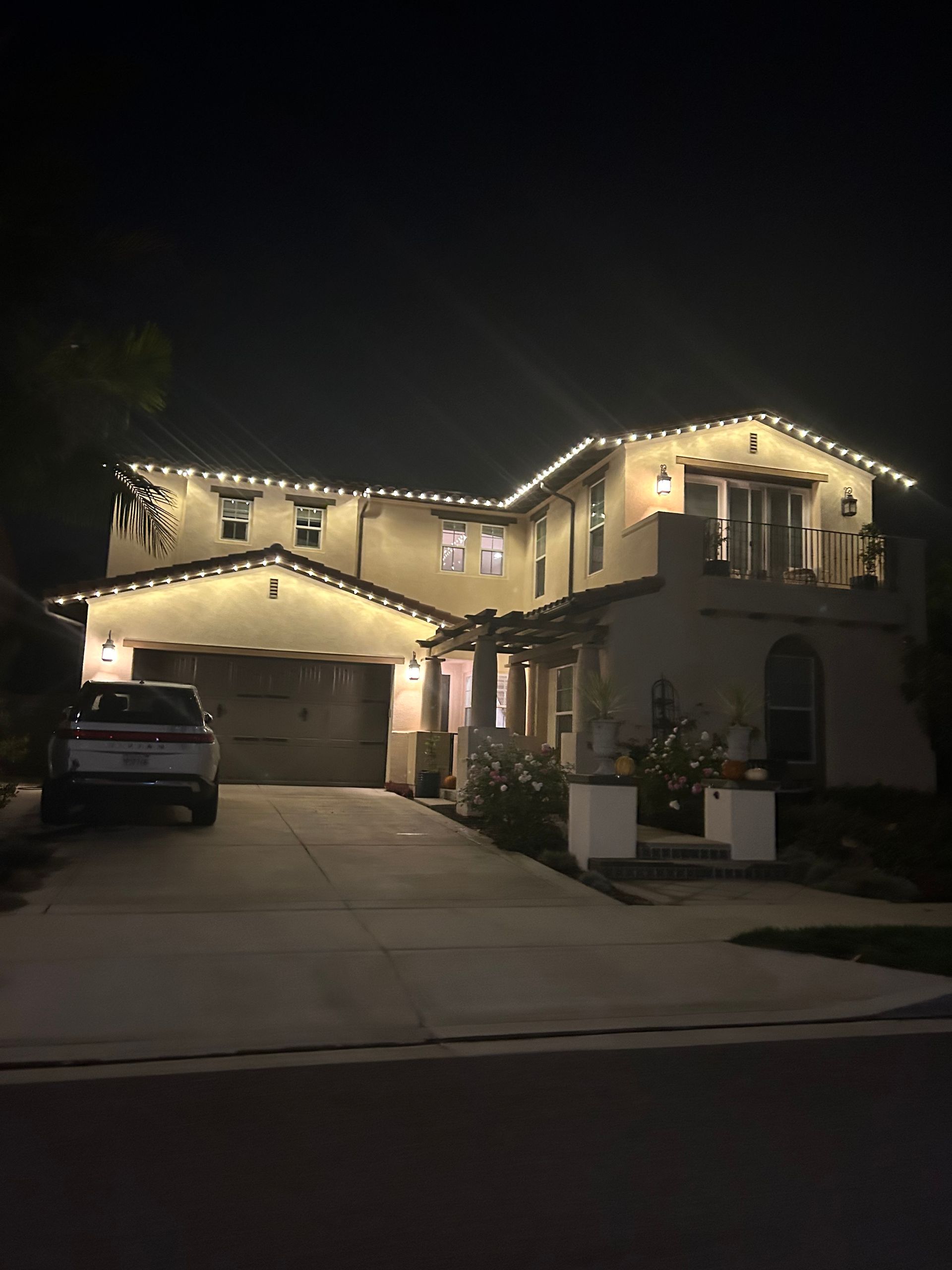 christmas light installation
