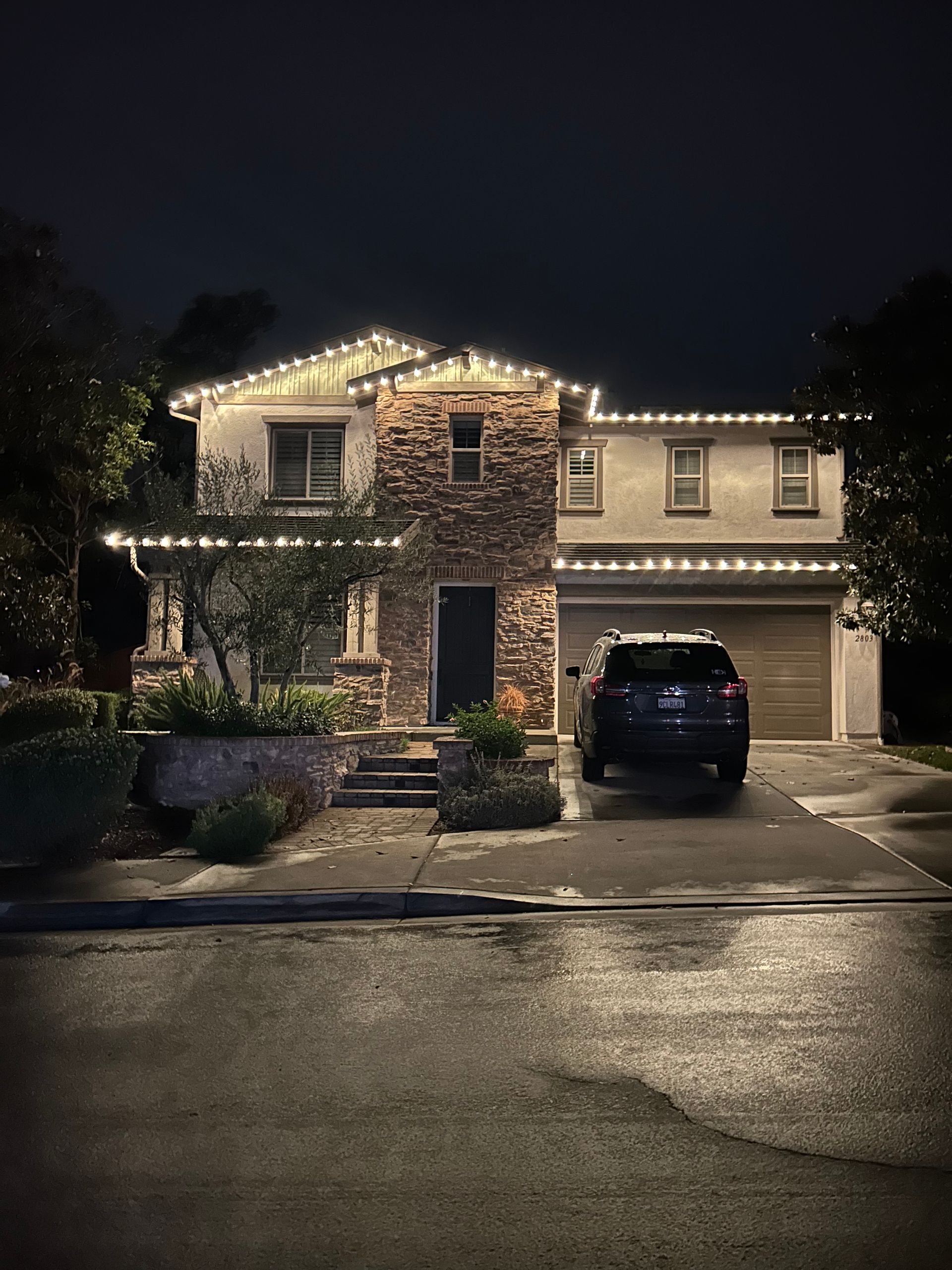 Our Premium CHristmas Light installation in san diego