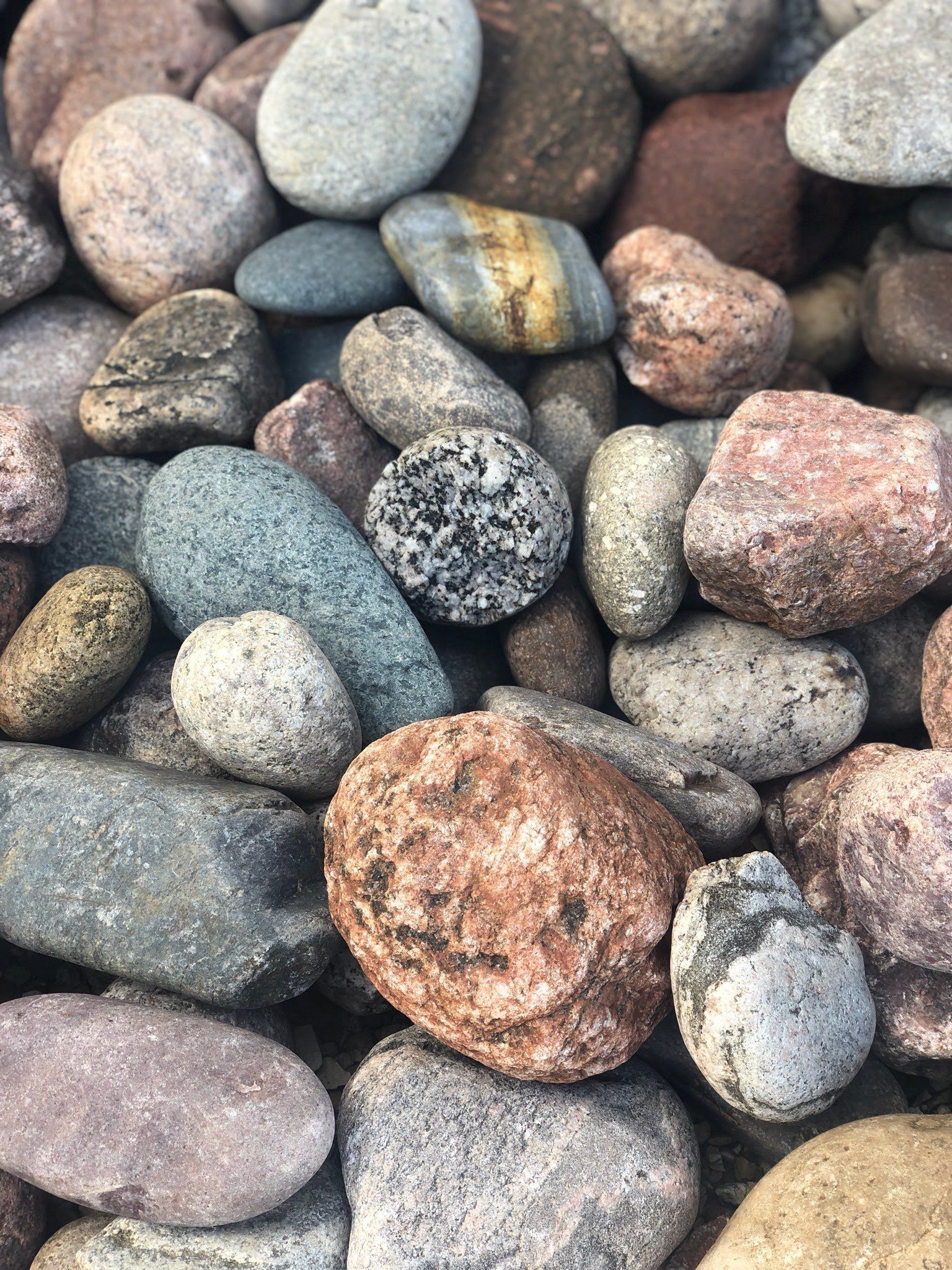 rocks from river