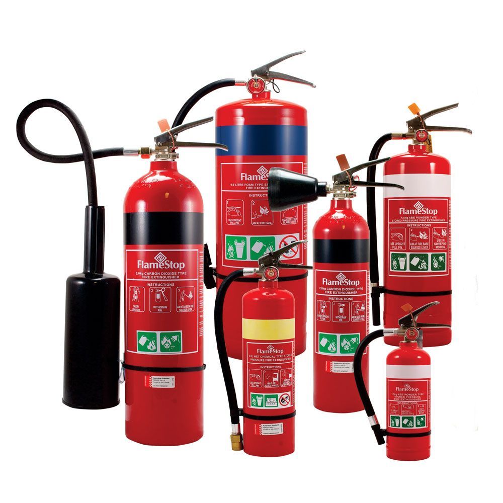 Fire equipment Flamestop fire extinguisher — Northern Testing in Winnellie, NT