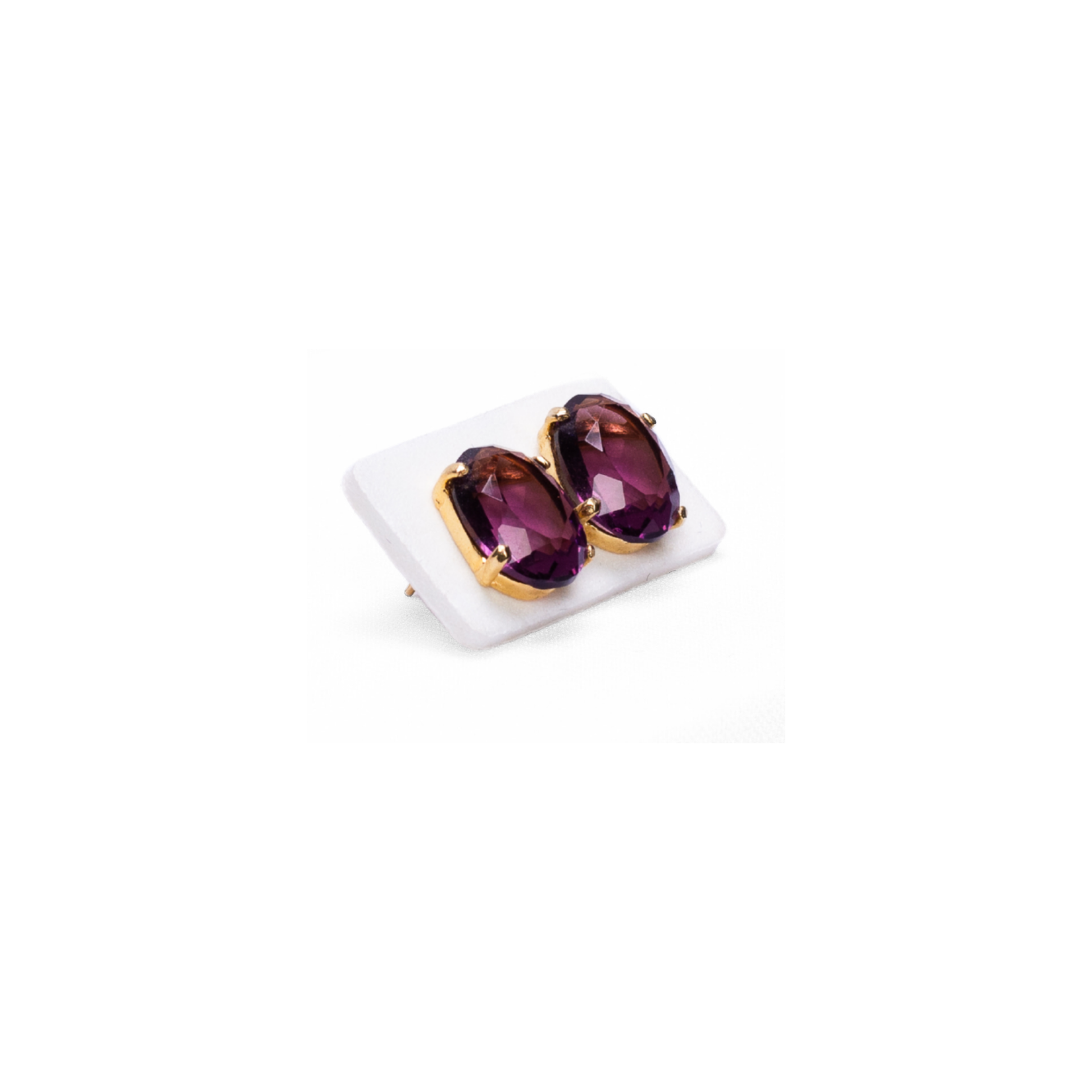Amethyst Gold Earrings
