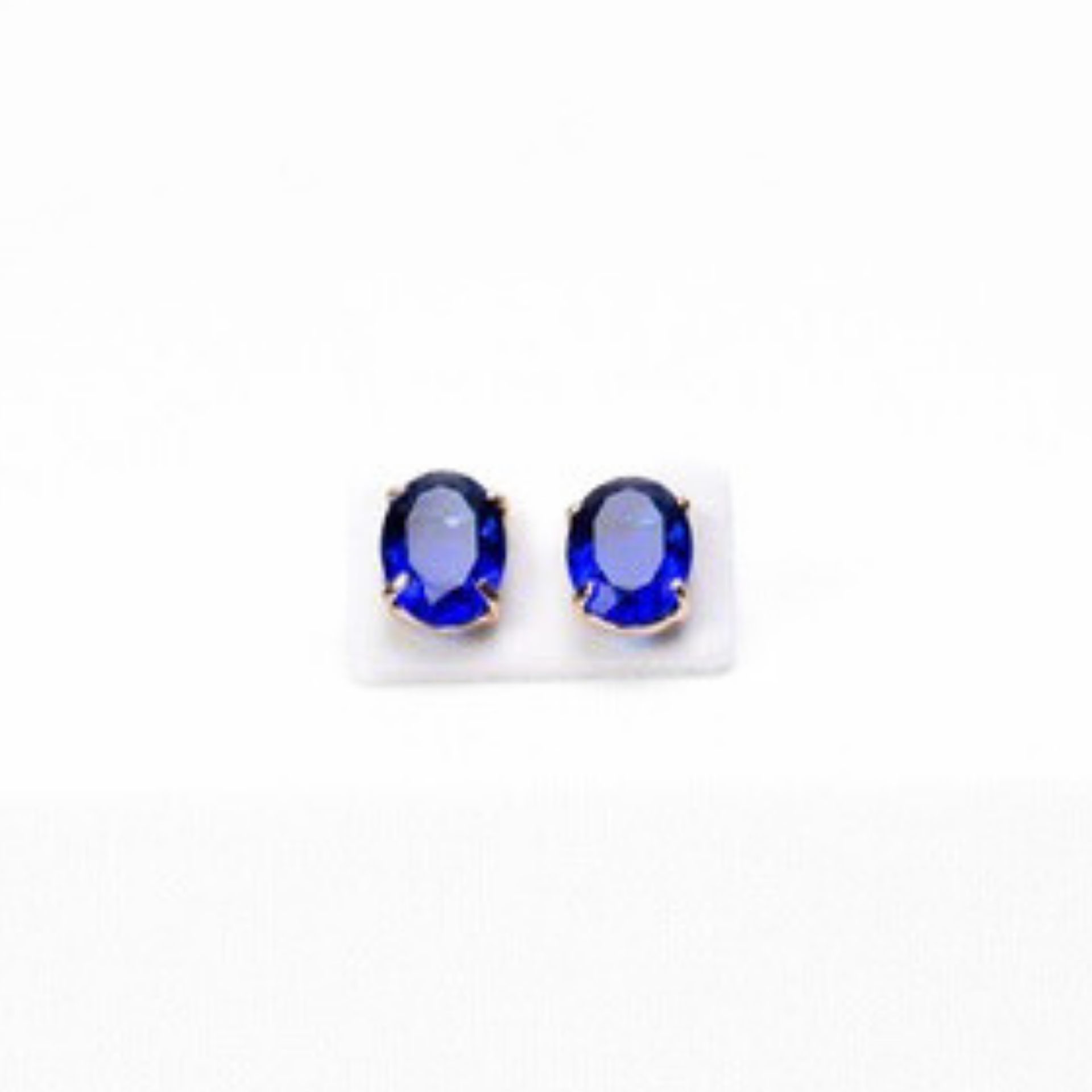 Iolite Stud Earrings in Gold