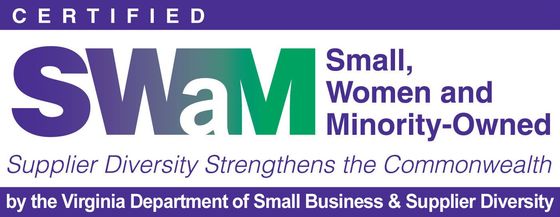 Small, Women, and Minority-Owned business certification logo for Happy Co Floors