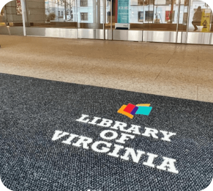 custom carpet at the library of virginia