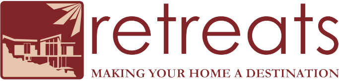 A logo for retreats making your home a destination