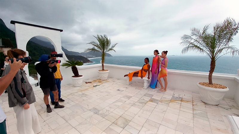 The Story Productions Crew shoots on location with models from Baobab
