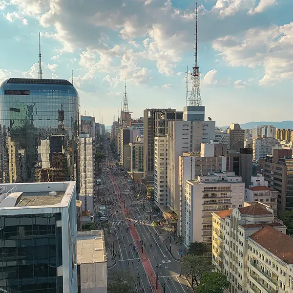 Avenida Paulista seen from above.